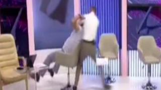 Moldovalı siyasilerin canlı yayındaki tartışması kavgayla bitti