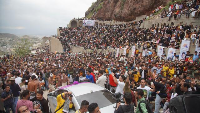 Yemenin Taiz kentindeki müzik festivaline büyük ilgi