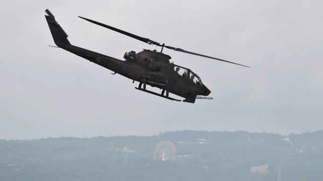 ABD askeri helikopteri pirinç tarlasına acil iniş yaptı