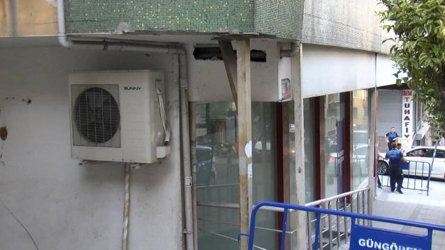 Güngörende yıkılma tehlikesi olan bina boşaltıldı