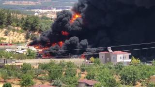 Gaziantep'te tekne imalathanesinde yangın