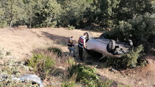 Aydında otomobil şarampole devrildi: 1 ölü, 2 yaralı