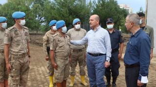 Bakan Soylu'dan Arhavi'deki çalışmalara katılan personele teşekkür