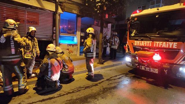 İstanbulda iş yeri yangını