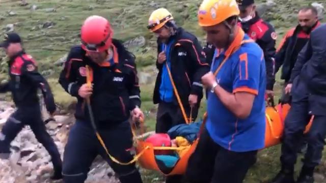 Kaçkarda düşen 2 Ukraynalı dağcı 33 saat sonra kurtarıldı