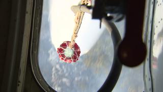 TRT Haber yangın söndürme helikopterinde