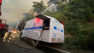 TOMA'lar yangınla mücadele