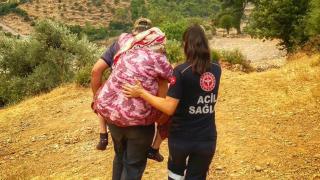 Yangınla mücadelenin kahramanlarından: Sağlıkçı Bulut çifti