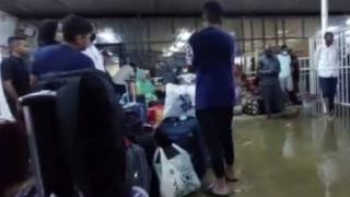 Sudan'da sağanak: Havalimanını su bastı