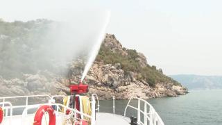 TRT Haber ekibi denizden müdahaleyi görüntüledi