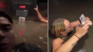 ABD’de içinde 3 gencin bulunduğu asansörü su bastı