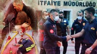 Evlerine dönen ‘alev savaşçıları’na duygusal karşılama