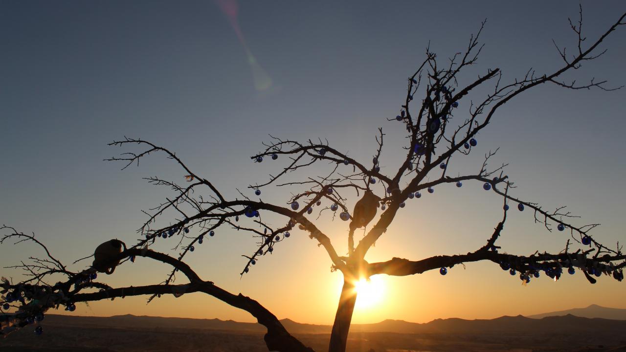Kızılçukur'da gün batımı