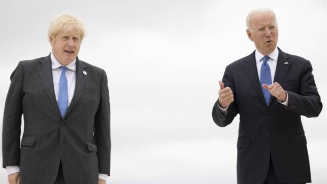 ABD Başkanı Biden İngiltere Başbakanı Johnson ile görüştü