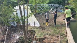 Sel felaketinde çöken yol hayat kurtardı