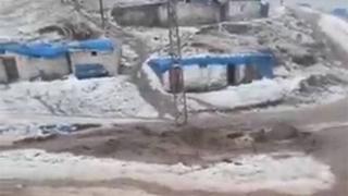 Ardahan'ı dolu ve sel vurdu