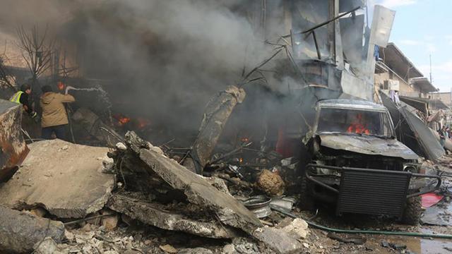 Suriyenin Azez ilçesinde bombalı saldırı: 3 yaralı