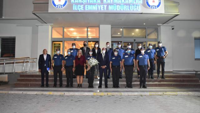 İzmir İl Emniyet Müdürü Mehmet Şahneden Karşıyakada ziyaret