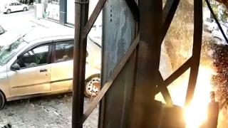 Tüpe kaynak makinesi ile yaklaştı, patlamaya neden oldu