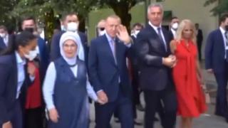 Cumhurbaşkanı Erdoğan'a sevgi gösterisi