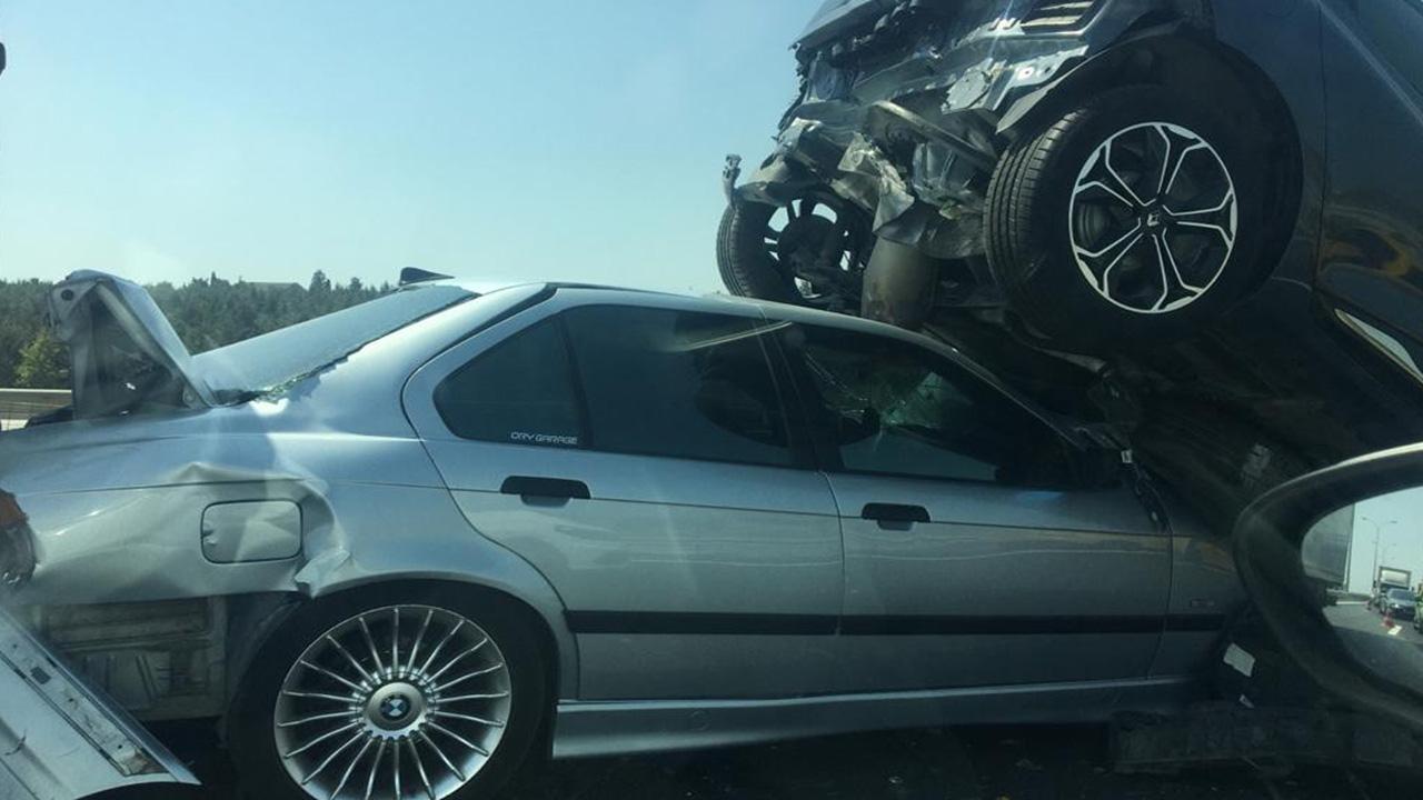 TEM otoyolunda zincirleme kaza