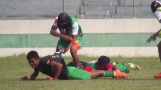 Sahayı arılar bastı, futbolcular ne yapacağını şaşırdı