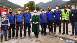 Emine Erdoğan'dan Bozkurt'a "geçmiş olsun" ziyareti