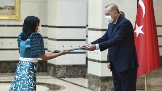 Büyükelçiler Cumhurbaşkanı Erdoğan'a güven mektubu sundu