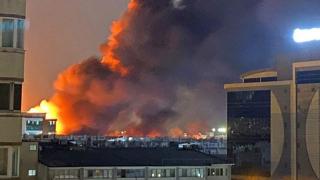 İkitelli Çevre Oto Sanayi Sitesi'nde yangın