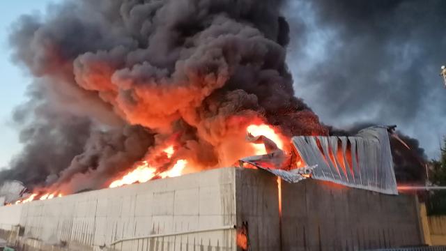 Silivride fabrika yangını