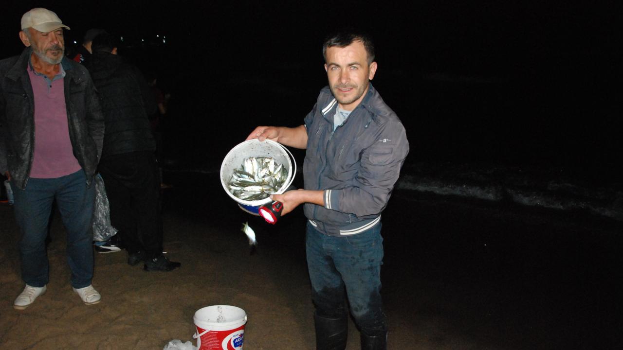 "Yaklaşık 40 kilo balık topladım"