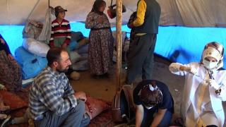 2 bin 950 rakımlı yaylada aşı oldular