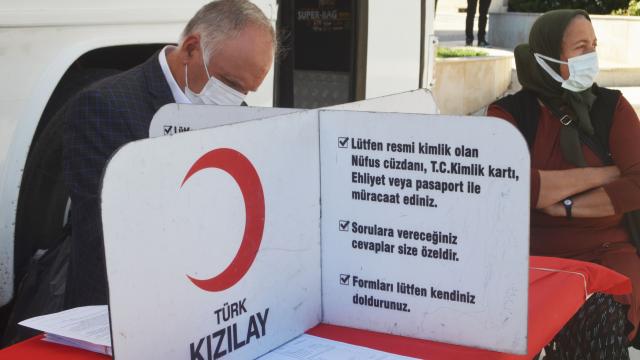 Merzifonda kan bağışı kampanyası düzenlendi