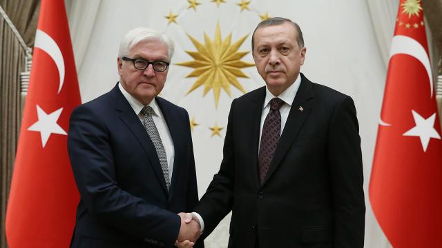 Cumhurbaşkanı Erdoğan, Almanya Cumhurbaşkanı Steinmeier ile görüştü