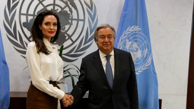 BM Genel Sekreteri Guterres, Angelina Jolie ile görüştü