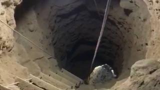 Evde kaçak kazıya suçüstü: 13 metre çukur kazmışlar