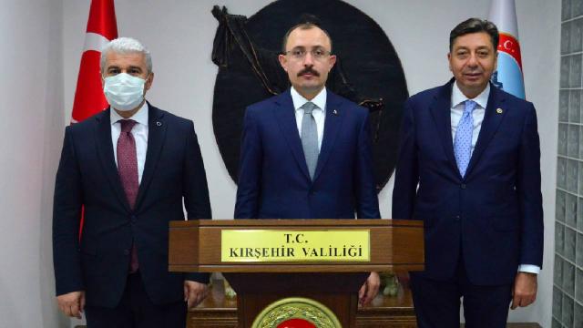 Bakan Muştan Kırşehir Valiliğine ziyaret