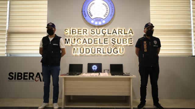 Antalya merkezli sosyal medyadan bahis dolandırıcılığı operasyonunda ele geçirilenler sergilendi