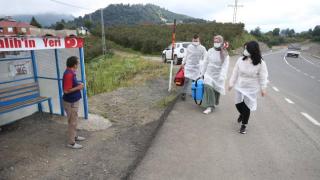 Gürgentepeli Salih kendisi için konulan durakta aşılandı