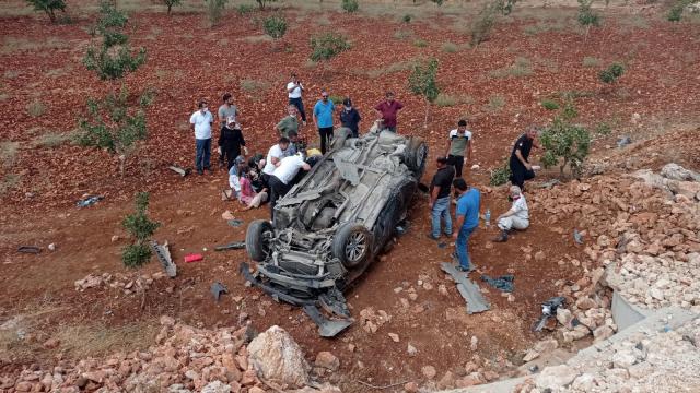 Kahramanmaraşta otomobil devrildi: 5 yaralı
