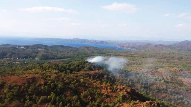 Marmariste çıkan orman yangını kontrol altına alındı