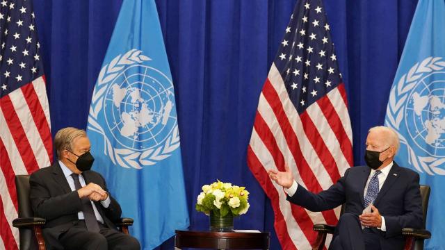Biden ve Guterres New Yorkta bir araya geldi