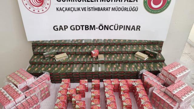 Öncüpınar Sınır Kapısında bir otomobilde 31 bin 950 mermi ele geçirildi