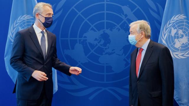 Stoltenberg ile Guterres görüştü