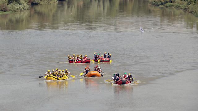 Diclede rafting heyecanı