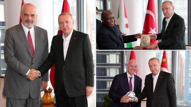Cumhurbaşkanı Erdoğanın ABDdeki temasları sürüyor