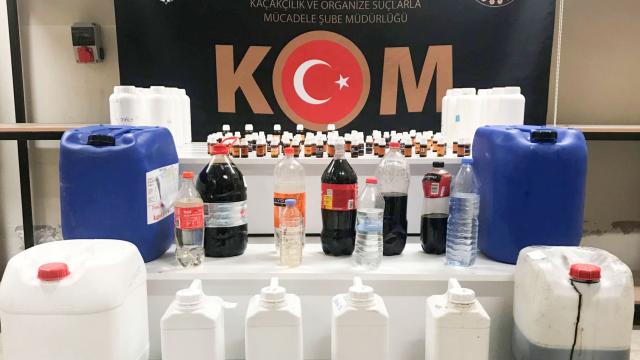 Eskişehirde 40 litre sahte içki ele geçirildi