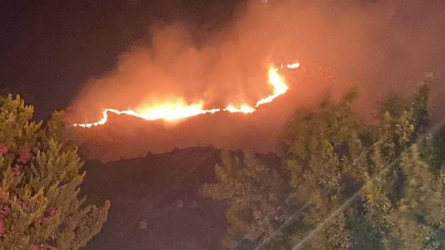 Bodrumda otluk ve makilik alanda yangın