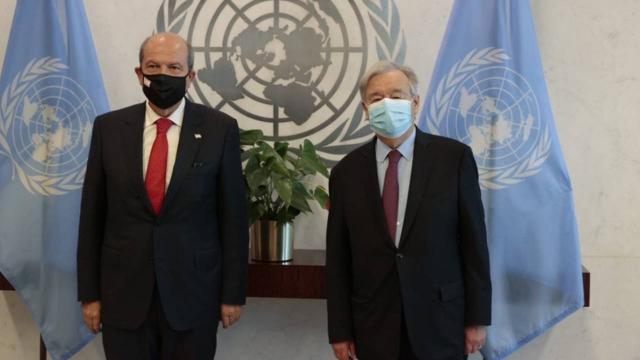 Guterres, KKTC Cumhurbaşkanı Tatar ile görüştü