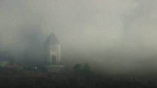 Yanardağdan akan lavlar Todoque Kilisesi'ne zarar verdi